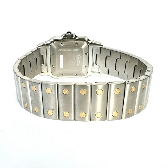 CARTIER SANTOS GALBEE 29mm Automatic 2 Tone 0.75TCW DIAMOND Watch NEW Model - Picture 8 of 11